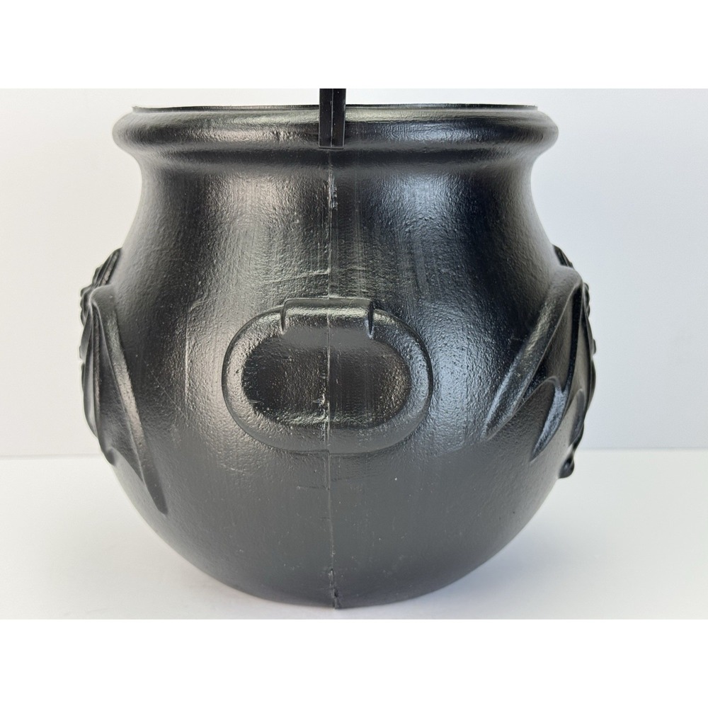 Vintage Halloween General Foam Witch CAULDRON Bat Blow Mold Candy Pail Bucket - Picture 4 of 13